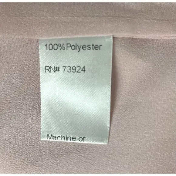 Misook Loop and Tie Sleeveless Blouse Pink Pullover Top Silky Size XL NEW - Picture 9 of 9